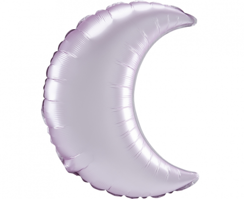 SuperShape Pastel Pink Satin Crescent Foil Balloon P30 Bulk