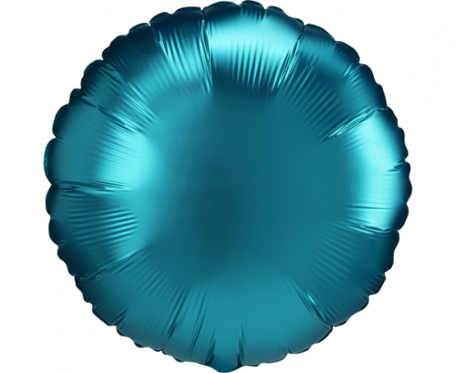 Standard Satin Luxe Aqua Foil Balloon S18 Packaged