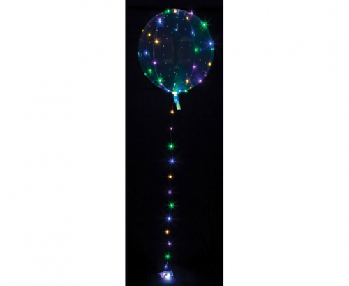 Clearz Crystal Clear with LED multi-colour Foil Balloon P45 Packaged Clearz Crystal Clear with LED multi-colour Foil Balloon P45 Packaged