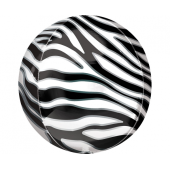 Orbz Zebra Print Foil Balloon G20 Packaged