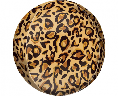 Orbz Leopard Print Foil Balloon G20 Packaged