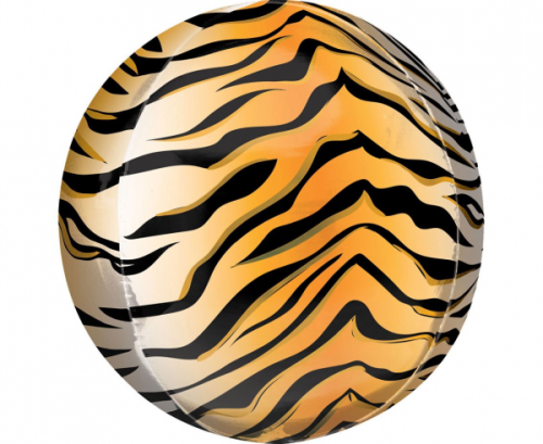 Orbz Tiger Print Foil Balloon G20 Packaged