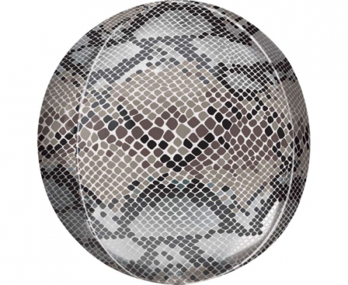 Orbz Snake Skin Print Foil Balloon G20 Packaged
