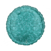 Standard Ocean Blue Sequins Foil Balloon S18 Packaged