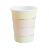 Paper cups Pastel Party, 266 ml, 8 pcs