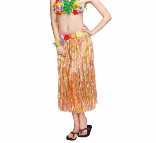 Hawaiian skirt, multicolour, length 75 cm, one size