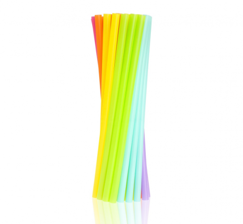 Drinking straws JUMBO pastel / 18 pcs.