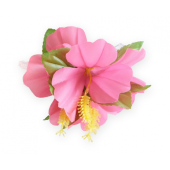 Hawaiian hairpin, large, pink