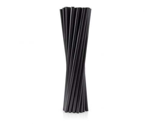 ECO Drinking Straws, black, 8x240mm / 15 pcs ECO Drinking Straws, black, 8x240mm / 15 pcs