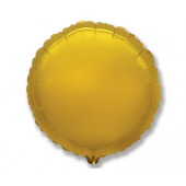Воздушный шар фольгированный JUMBO FX - &quot;Круглый&quot; (золотой)