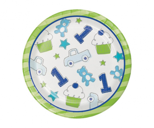 Paper plates Doodle 1st Birthday Luncheon, 8 pcs., 17.4 cm Paper plates Doodle 1st Birthday Luncheon, 8 pcs., 17.4 cm