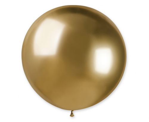 Sfēras formas balons, zelta hroms, GB30, 80 cm / 1 gab