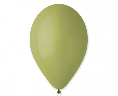 Pasteļbaloni Olive Green, G90, 25 cm, 100 gab