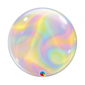 Воздушный шар из фольги 22 &quot;QL Bubble Iridescent Swirls