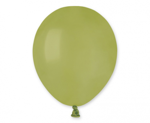 Pasteļbaloni Olive Green, A50, 13 cm, 100 gab Pasteļbaloni Olive Green, A50, 13 cm, 100 gab