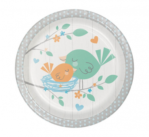 Paper plates Baby boy, size 17.4 cm, 8 pcs. Paper plates Baby boy, size 17.4 cm, 8 pcs.