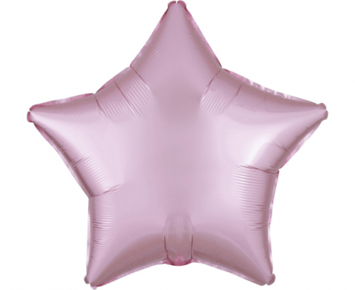 Standard Satin Luxe Pastel Pink Star Foil Balloon S15 bulk