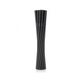 Eco-friendly flexible straws, black, 5 x 210 mm /  20 pcs.
