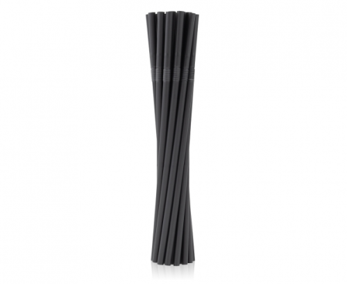 Eco-friendly flexible straws, black, 5 x 210 mm / 20 pcs. Eco-friendly flexible straws, black, 5 x 210 mm / 20 pcs.