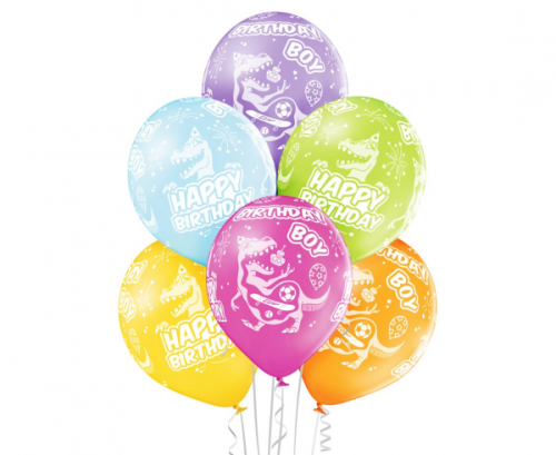 D11 baloni Birthday Boy Mix 1C5S, 50 gab