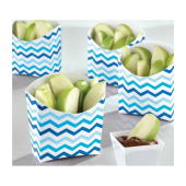 Decorative paper cups for snacks,blue, 24 pcs