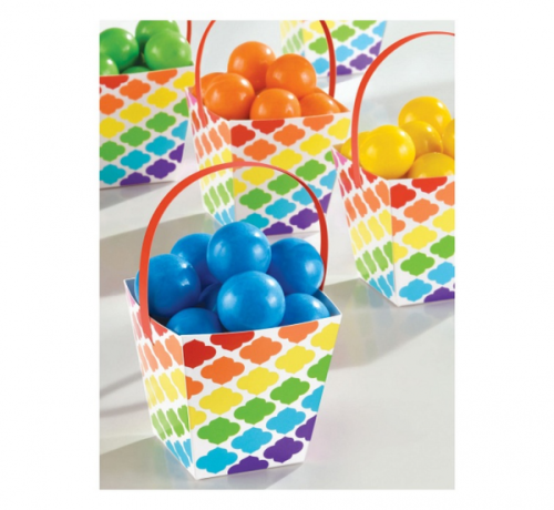 Decorative paper basket, Rainbow 24 Pcs Decorative paper basket, Rainbow 24 Pcs