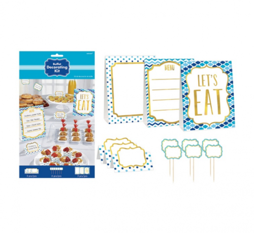 Buffet decoration kit, blue, 12 Pcs Buffet decoration kit, blue, 12 Pcs