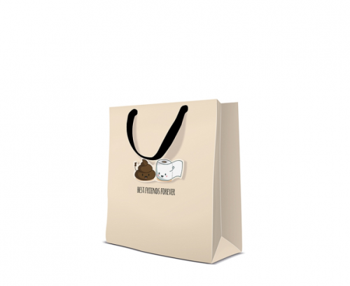 Gift bag PAW Premium Perfect Team, beige, medium