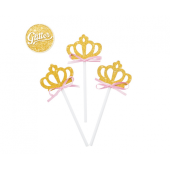 Picks Crown, size 10 cm, 8 pcs