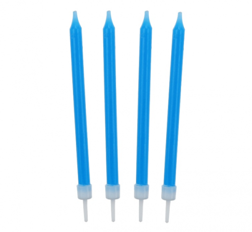 Birthday Candles 10/10, blue; 8,6 cm