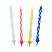 Свечи на день рождения - 6 см (24/24 шт)