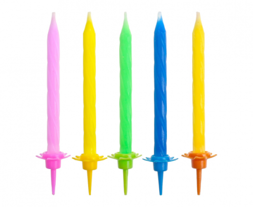 Birthday candles, 6 cm, (24/12 pcs)
