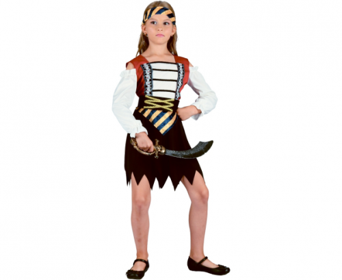 Brave Pirate Girl role-play set (dress, belt, headband), size 120/130