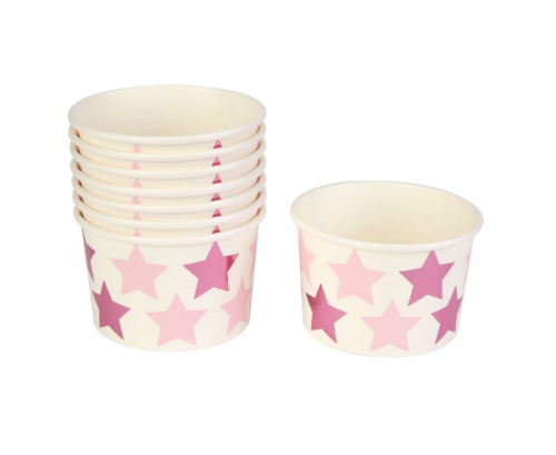 Paper Tubs, Little Star Pink, 8 Pcs.