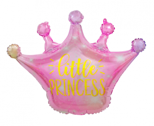Foil balloon Little Princess Crown, 63 x 50