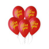 Premium Helium balloons I Love You (gold printing), 13