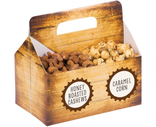 Cheers & Beers snack server box with stickers, 1 pc