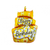 Foil balloon Happy Birthday Cake, 53 x 79 cm