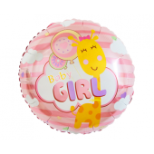 Foil balloon Baby Girl, 18