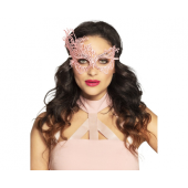 Lace mask Masquerade, pink