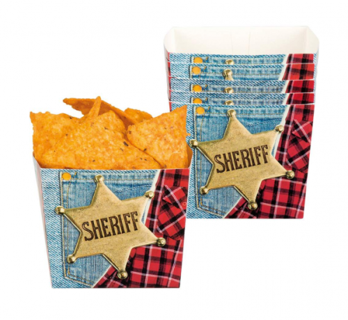 Popcorn box, Western, 400 ml, 6 pcs. Popcorn box, Western, 400 ml, 6 pcs.