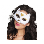 Mask White Cat