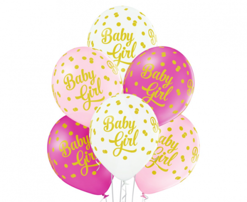 D11 воздушные шары Baby Girl Dots 1C5S / 6 шт. D11 воздушные шары Baby Girl Dots 1C5S / 6 шт.
