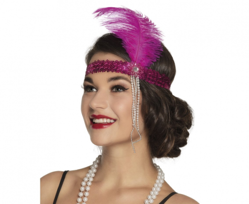 Retro headband, pink