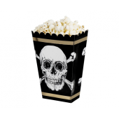 Paper popcorn box Pirate Skull, 4 pcs.