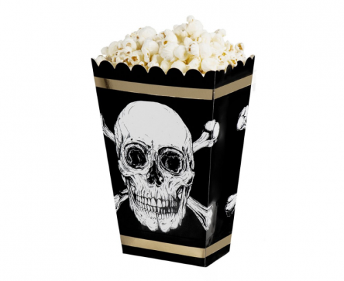 Paper popcorn box Pirate Skull, 4 pcs. Paper popcorn box Pirate Skull, 4 pcs.