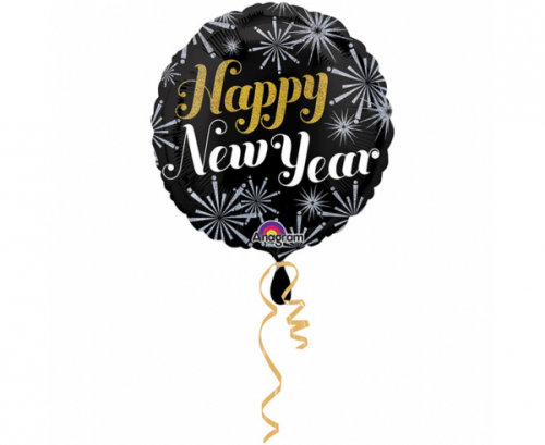 Foil balloon Standard - New Year, packed