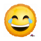 Воздушный шарик из фольги Standard RND Smile Emoji, 43 см, оптом