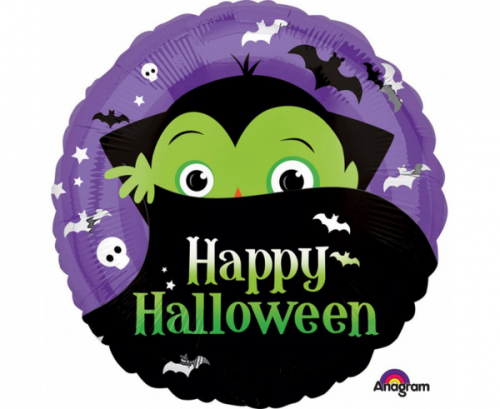 Folijas balons RND Standard Halloween Dracula, iepakots Folijas balons RND Standard Halloween Dracula, iepakots