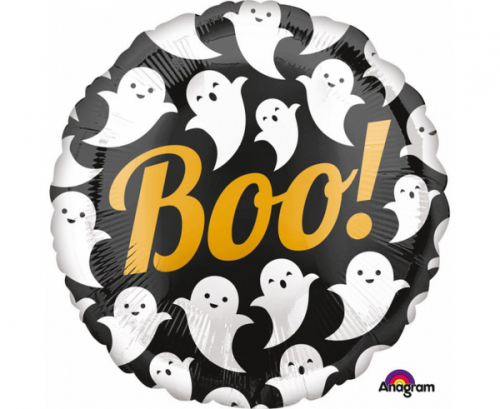 Воздушный шар из фольги Standard Boo! Призраки, РНД, упаковано
